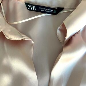 ZARA shirts. NWOT. Silk. Size M. Perfect for the office attire or a night out.